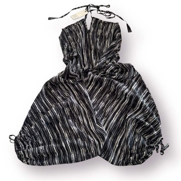 🛍️SALE🛍️ LUUKAA Black White Gray Striped Shalwar Overalls - Picture 7 of 9